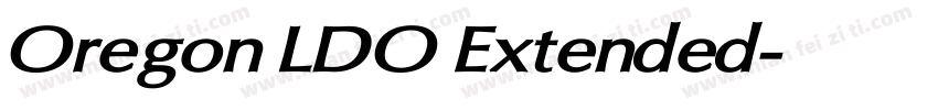 Oregon LDO Extended字体转换